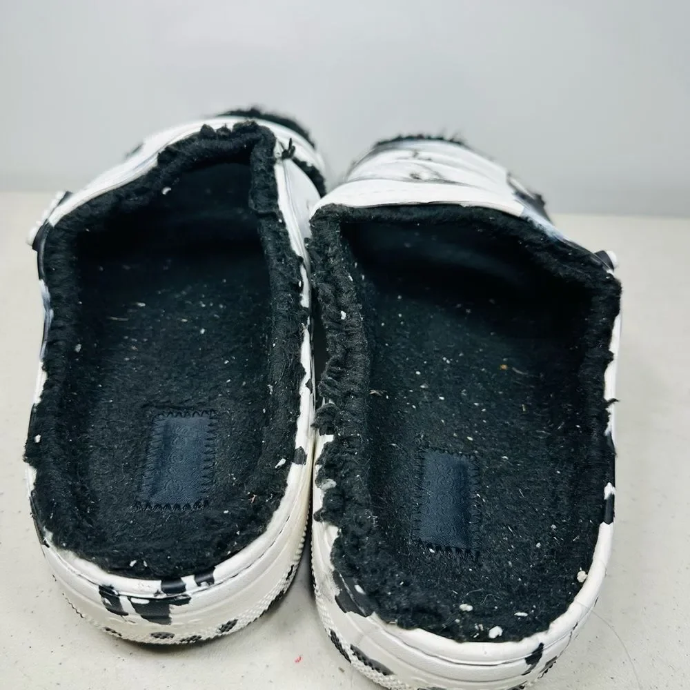 Crocs Adult Classic Cozzzy Platform Sandals | Fuzzy Slippers Slide Size 12 Men